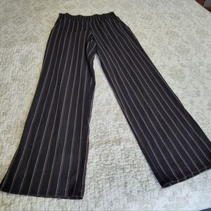 Maurice's Striped Wide Leg Casual Dress Pants Size Small Short